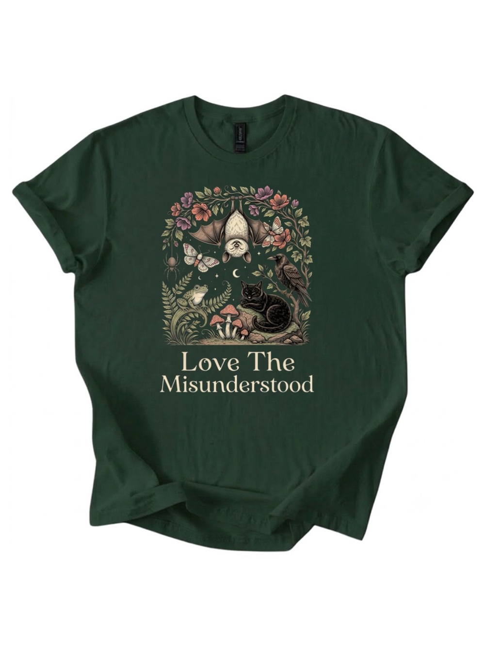 Good Love The Misunderstood Dark Green Graphic Tee